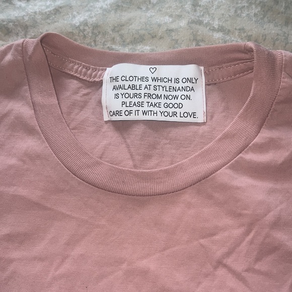 Stylenanda 3ce Korea Teddy Bear Print Cap Sleeve T-Shirt - Picture 10 of 16